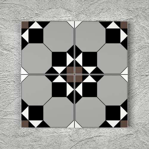 20x20 YK81 Çini Desenli Yer Karosu