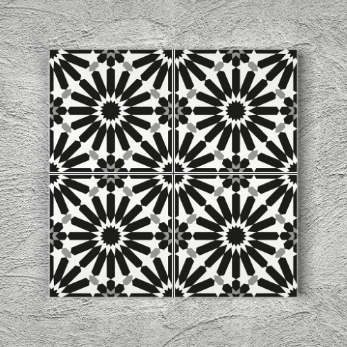 20x20 YK83 Çini Desenli Yer Karosu