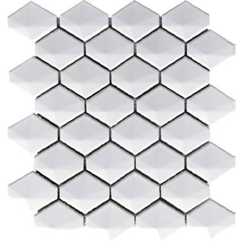 BEYAZ 3D HEXAGON FİLELİ SERAMİK - Görsel 3