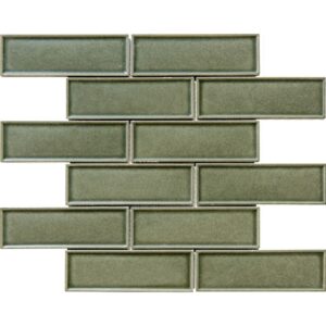 YEŞİL  2×6 BEVELLED BRICK FİLELİ SERAMİK