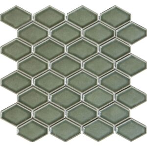 YEŞİL CLIPPED DIAMOND FİLELİ SERAMİK