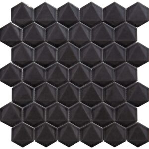 KOYU VİZON 3D HEXAGON FİLELİ SERAMİK