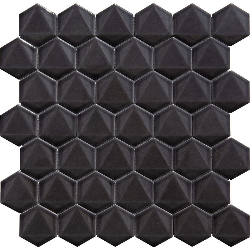KOYU VİZON 3D HEXAGON FİLELİ SERAMİK
