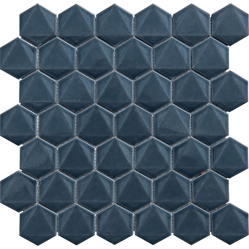 DUMAN MAVİSİ 3D HEXAGON FİLELİ SERAMİK