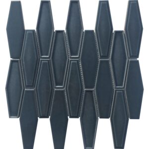 DUMAN MAVİSİ ELONGATED HEXAGON FİLELİ SERAMİK