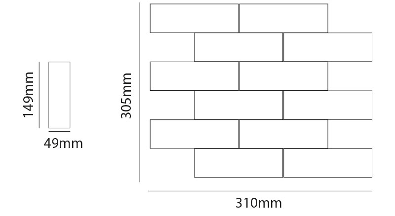 AÇIK BEJ 2×6 BEVELLED BRICK FİLELİ SERAMİK - Görsel 2