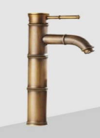 Rustik Pirinç Çanak Lavabo Bataryası