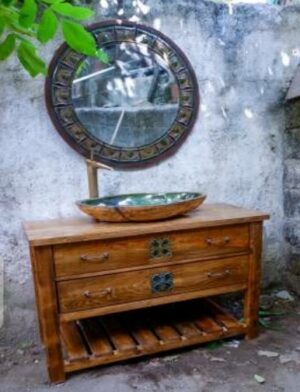 Ahşap Banyo Dolabı 1