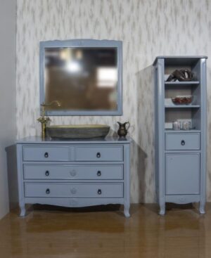 Ahşap Banyo Dolabı 4