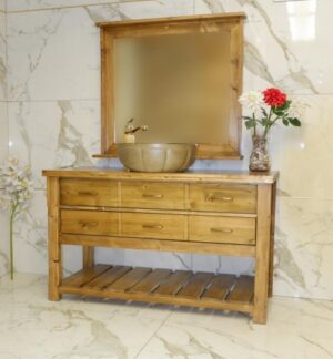 Ahşap Banyo Dolabı 5