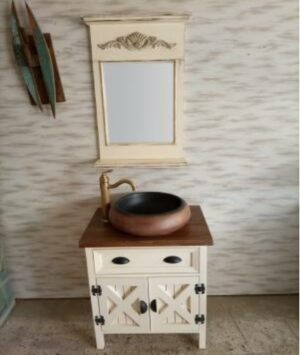 Ahşap Banyo Dolabı 10