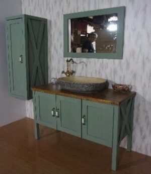 Ahşap Banyo Dolabı 12