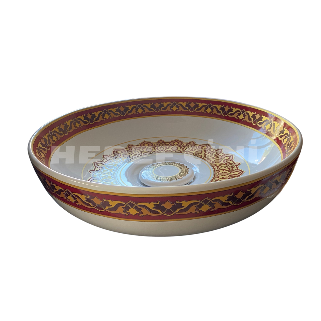 HDÇ Çini Desenli Porselen Lavabo 1 - Görsel 2